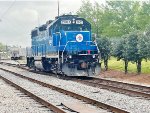 NOPB 2003 at work on the Mississippi riverside freight line